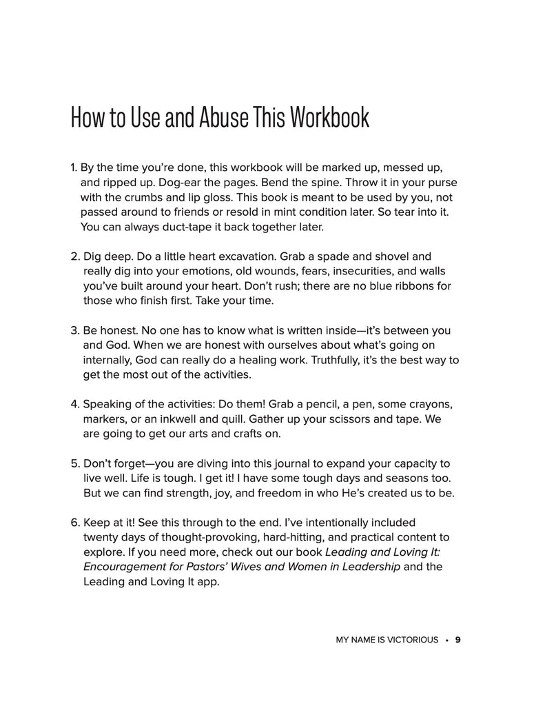 My Name Is Victorious Study Guide