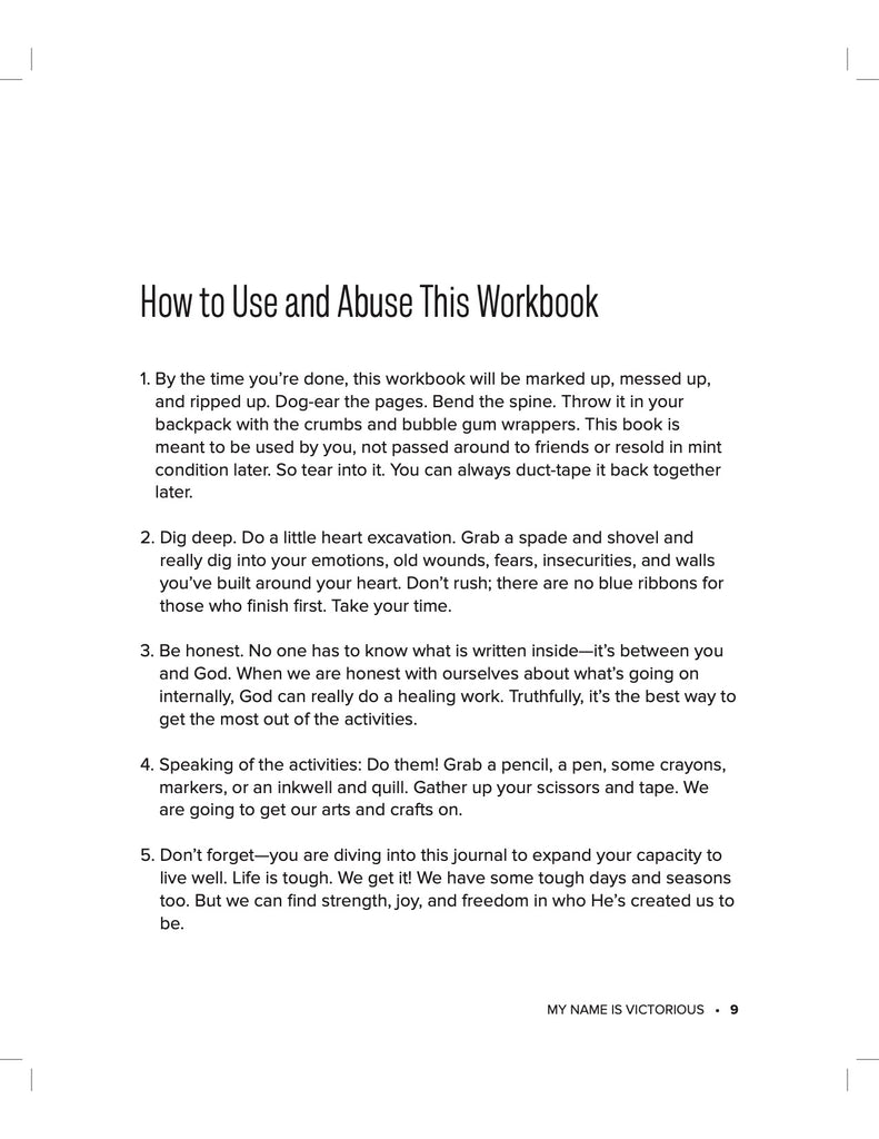 My Name Is Victorious: Teen Edition Study Guide