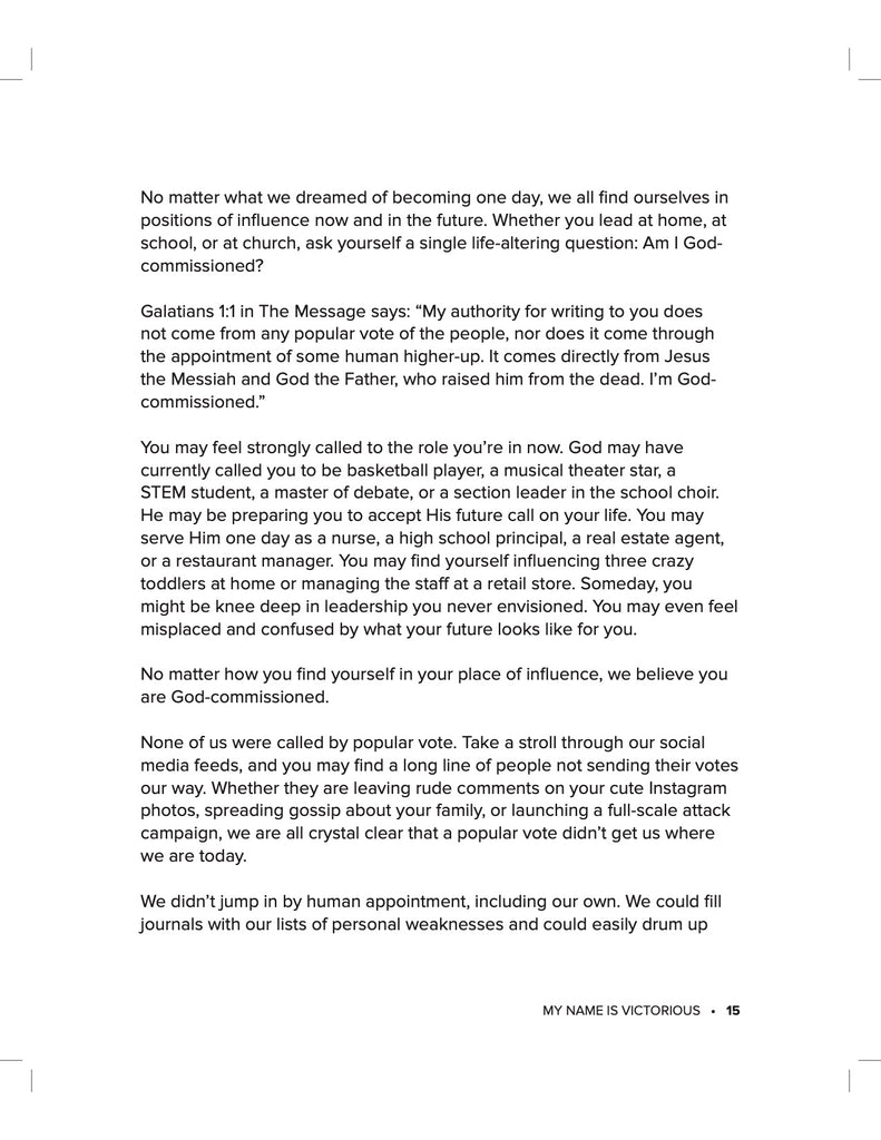 My Name Is Victorious: Teen Edition Study Guide